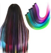 Clip In Hair Color Strip Extensions